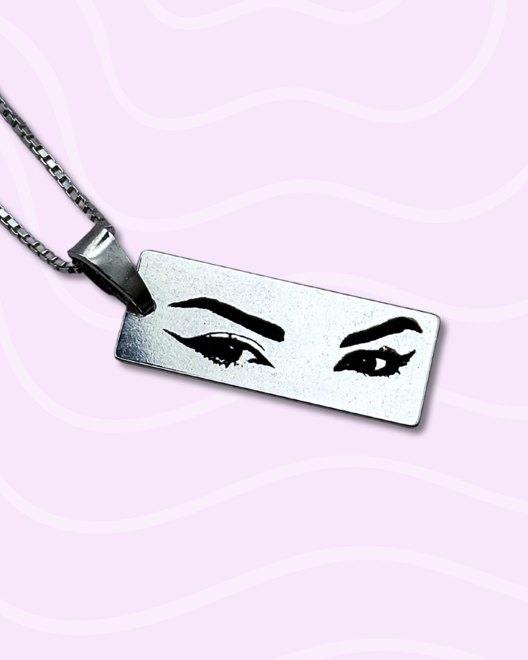 Lănțișor Argint Personalizat - Ochii Persoanei Iubite