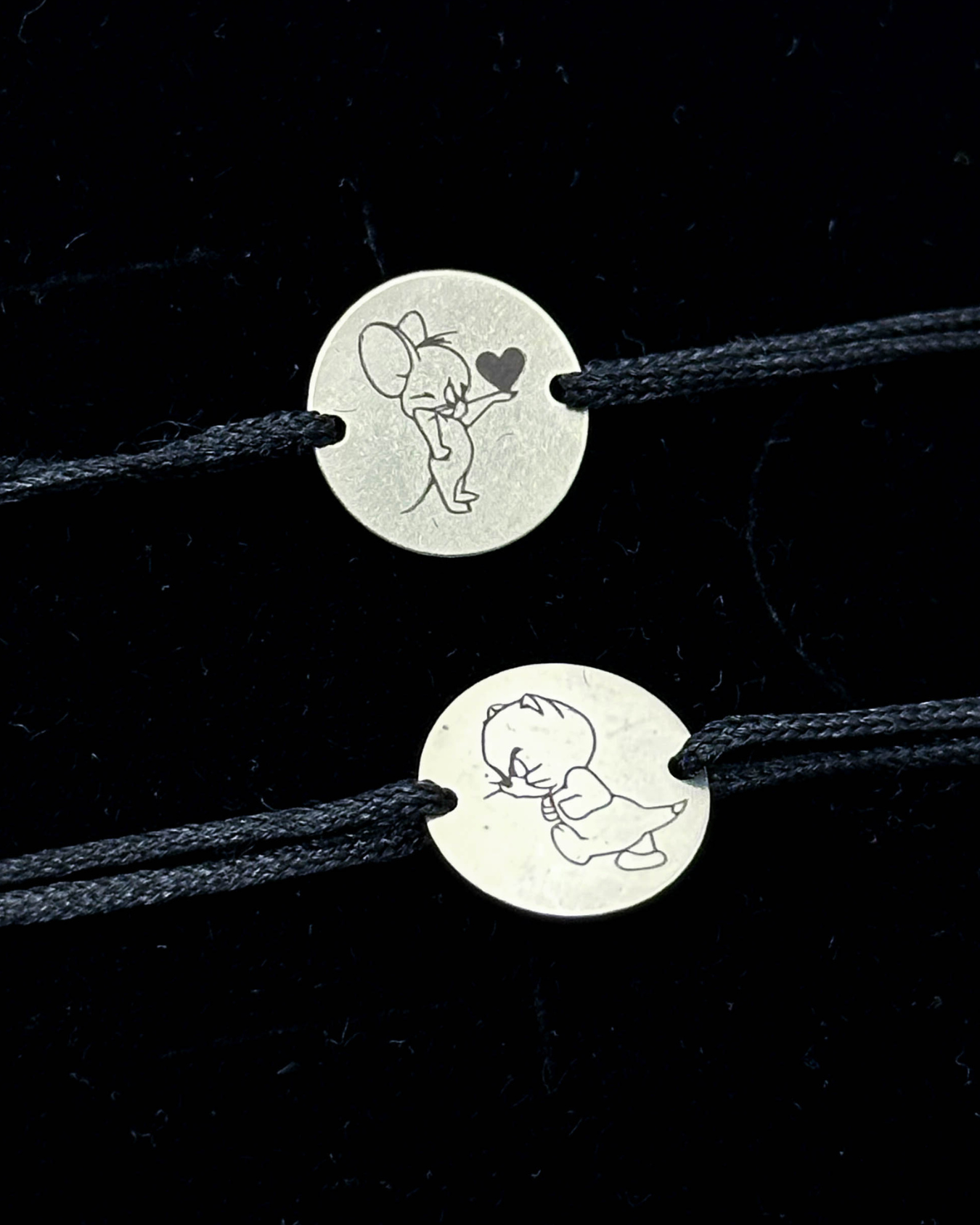 Set Cuplu - 2x Brățari Argint - Personalizată Gravate