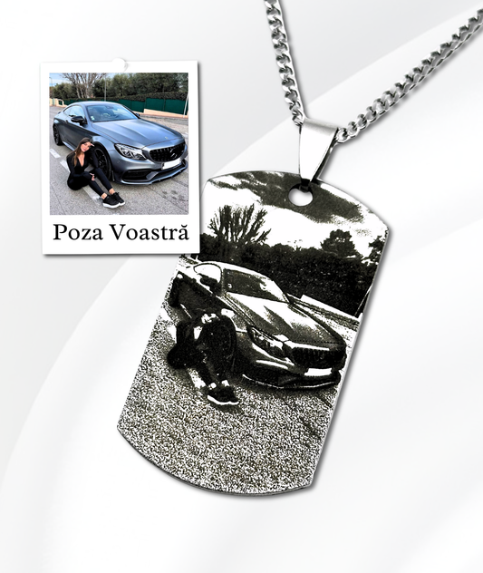 Lănțișor Oțel Personalizat - Poza Voastră™