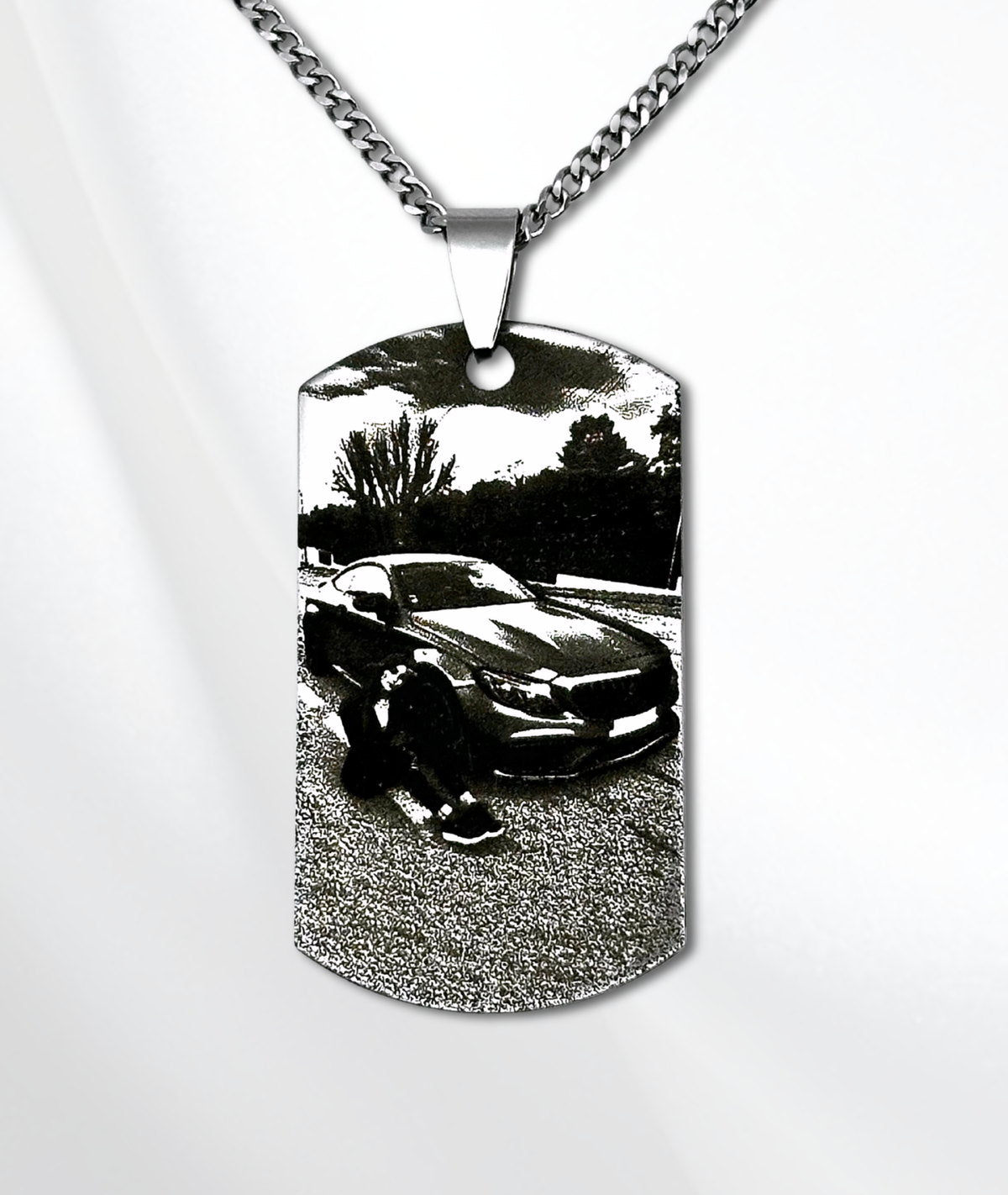 Lanț Army Poza Voastră - Gravat Realist – cadou personalizat gravat