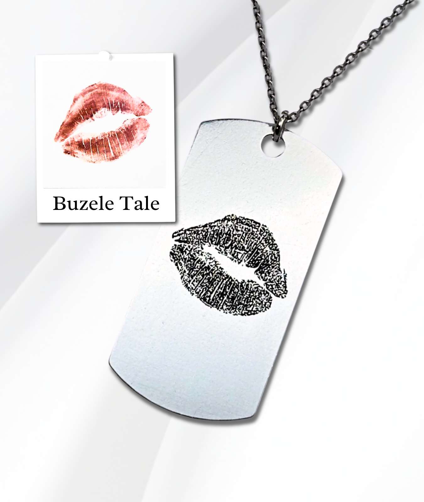 Lănțișor Argint Personalizat Army - Buzele Tale