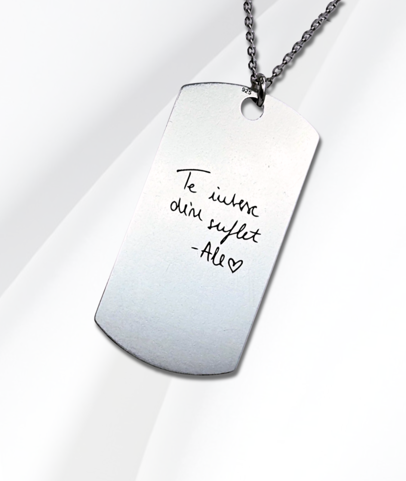 Lănțișor Argint Personalizat Army - Buzele Tale