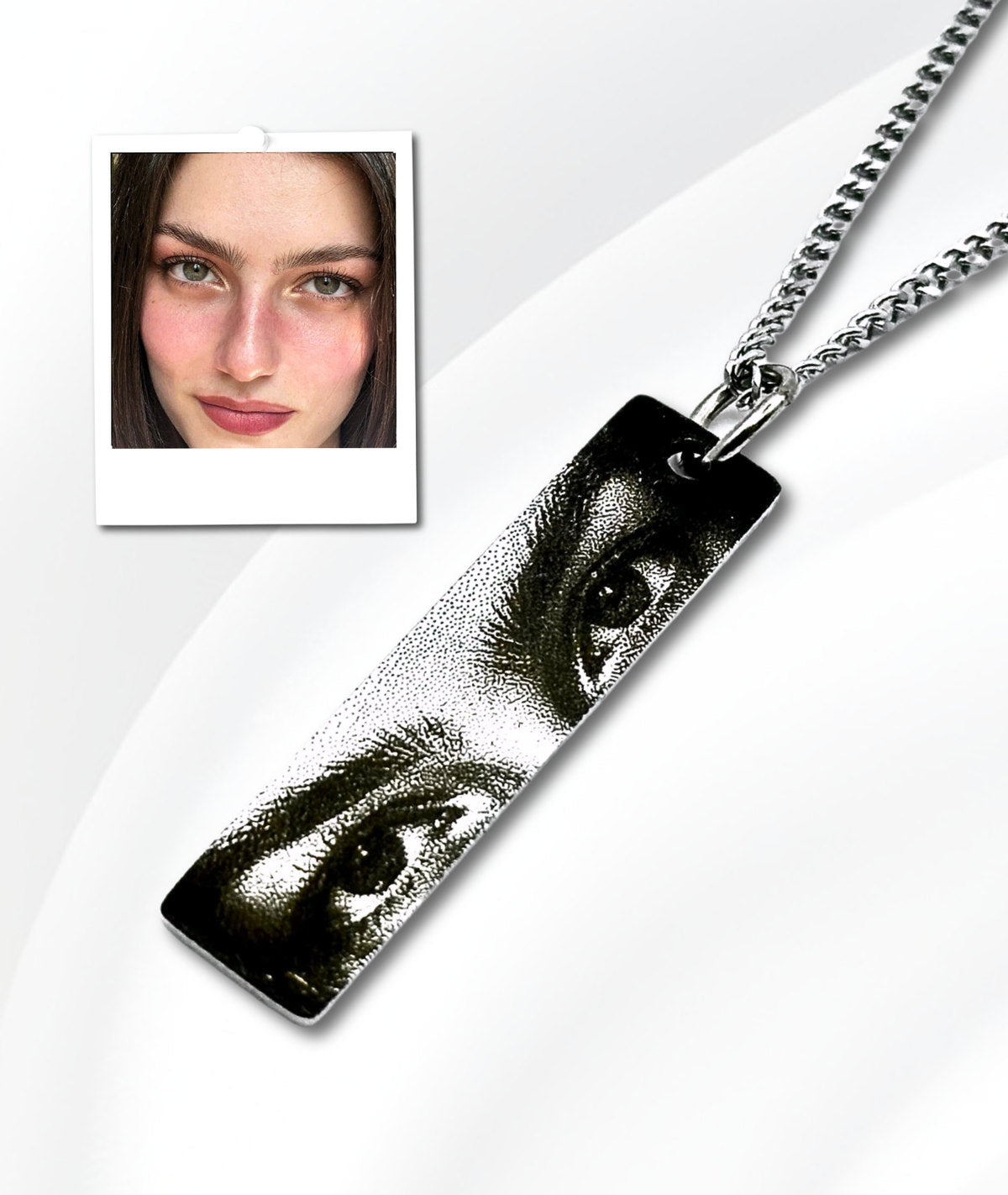 Lănțișor Ochii Tăi - Gravat Realist – cadou personalizat gravat