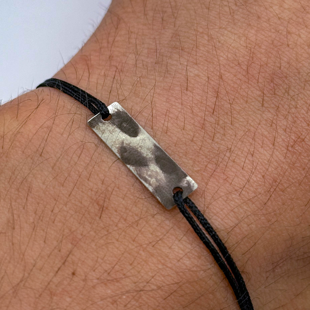 Bratara fotogravata din argint cu ochii animalului tau personalizata