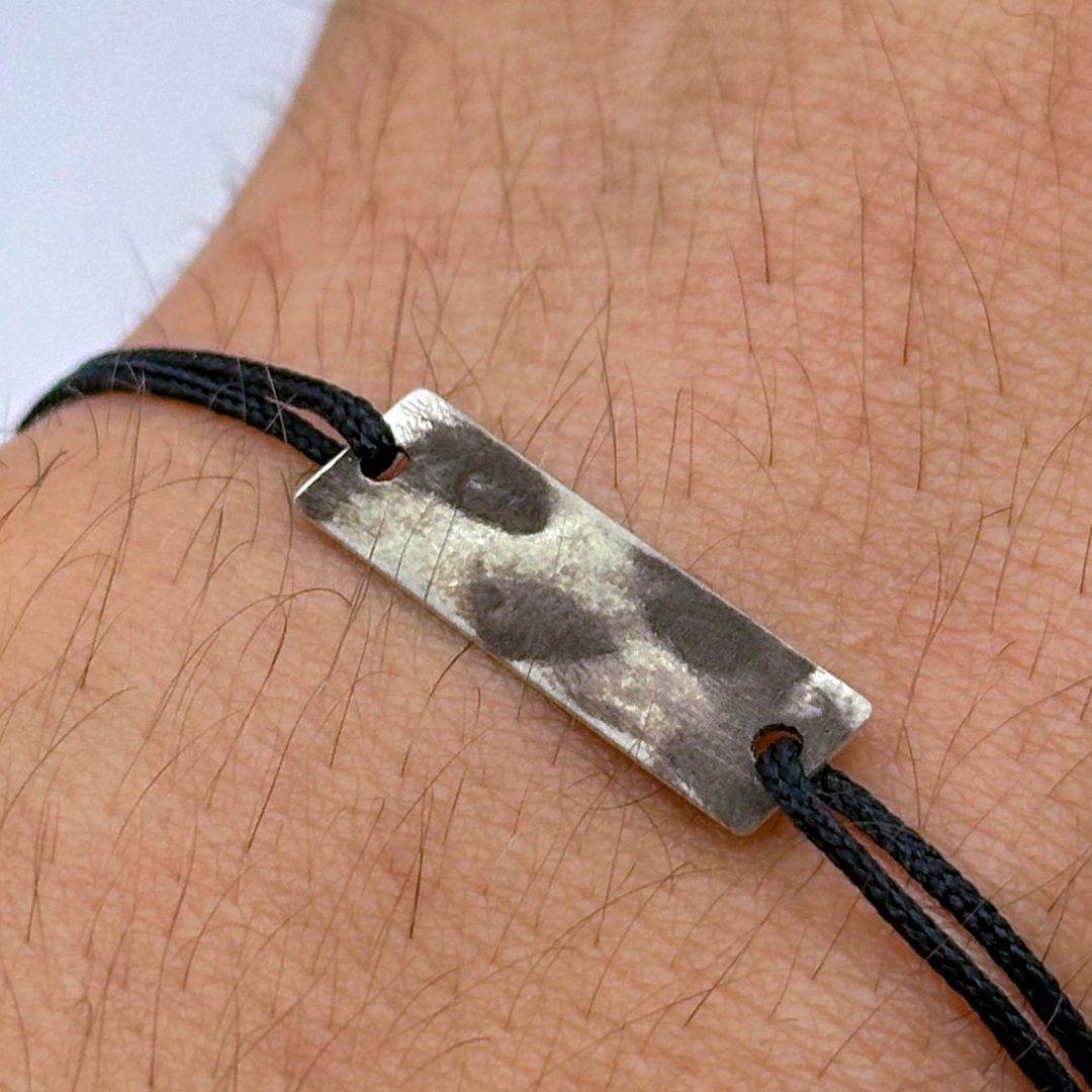 Bratara fotogravata din argint cu ochii animalului tau personalizata