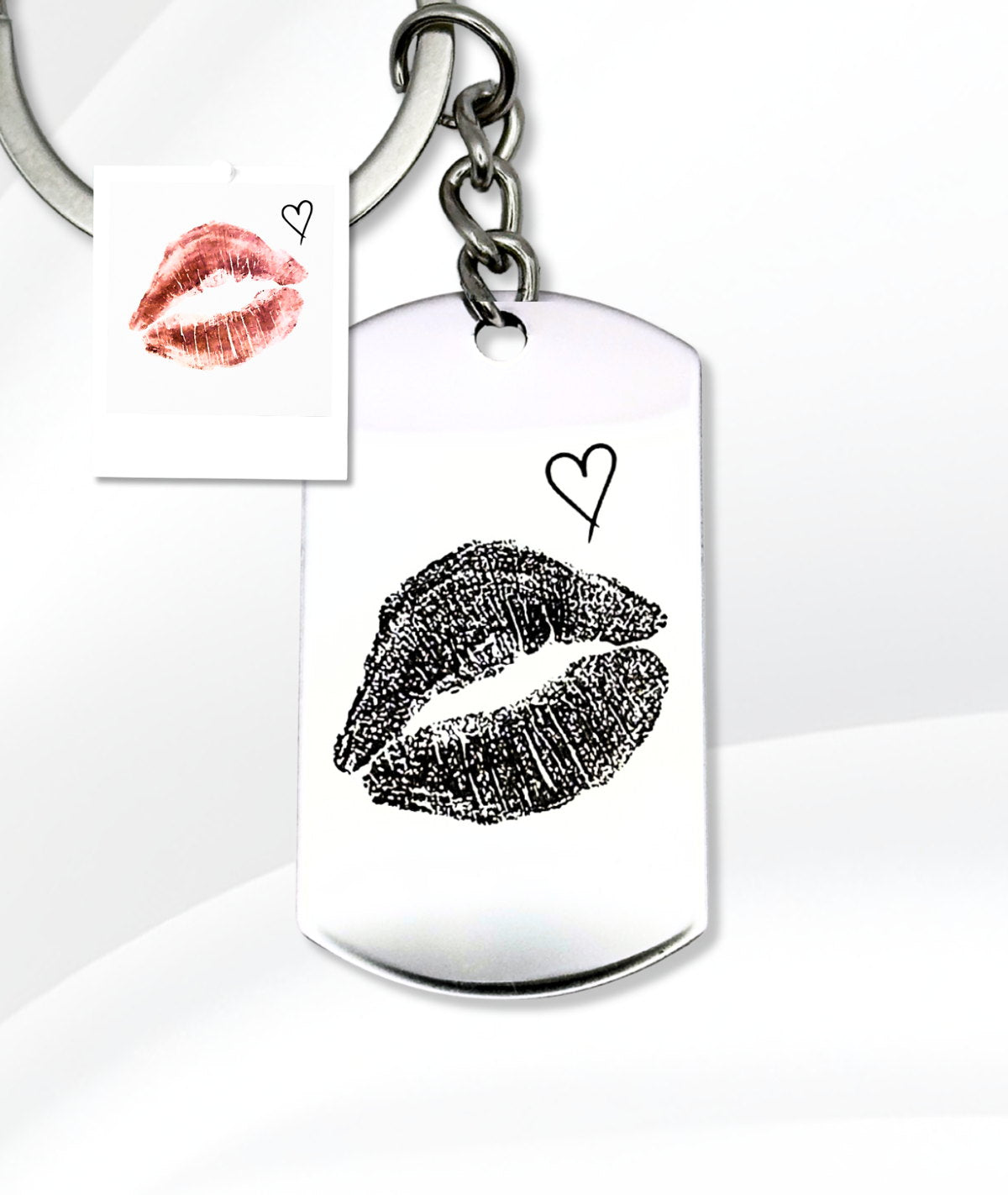 Breloc Kiss Mare - Gravat – cadou personalizat gravat