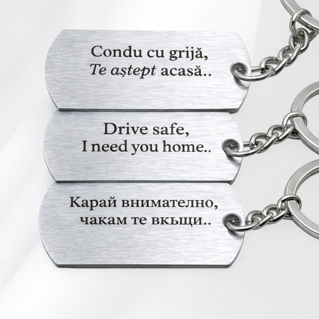 Breloc Poza Voastră - Gravat Realist