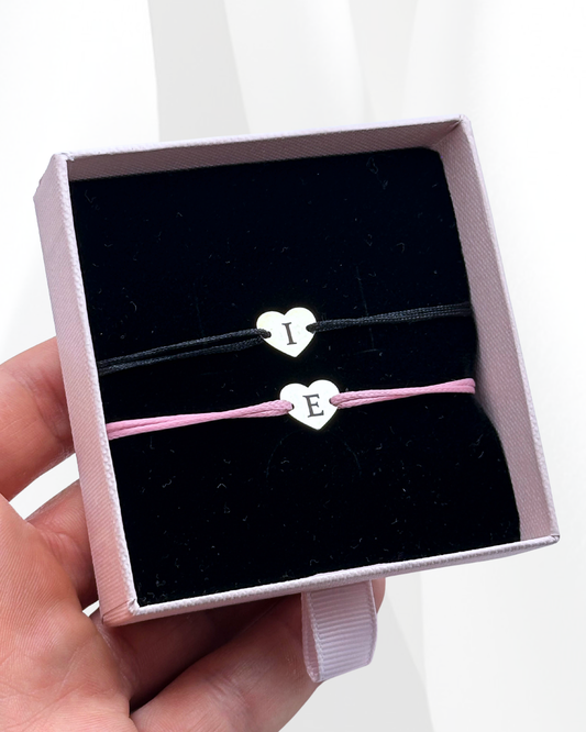 Set Cuplu - 2x Brățari Argint - Personalizată Gravate