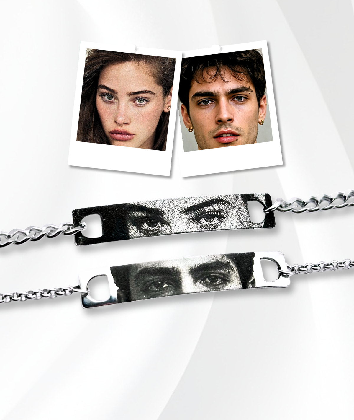 Set Brățări Cu Ochi - Gravate Realist – cadou personalizat gravat