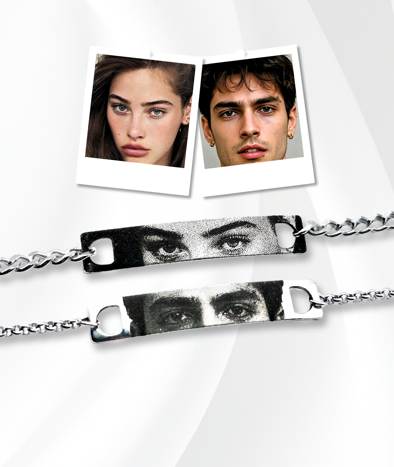 Set Brățări Cu Ochi - Gravate Realist